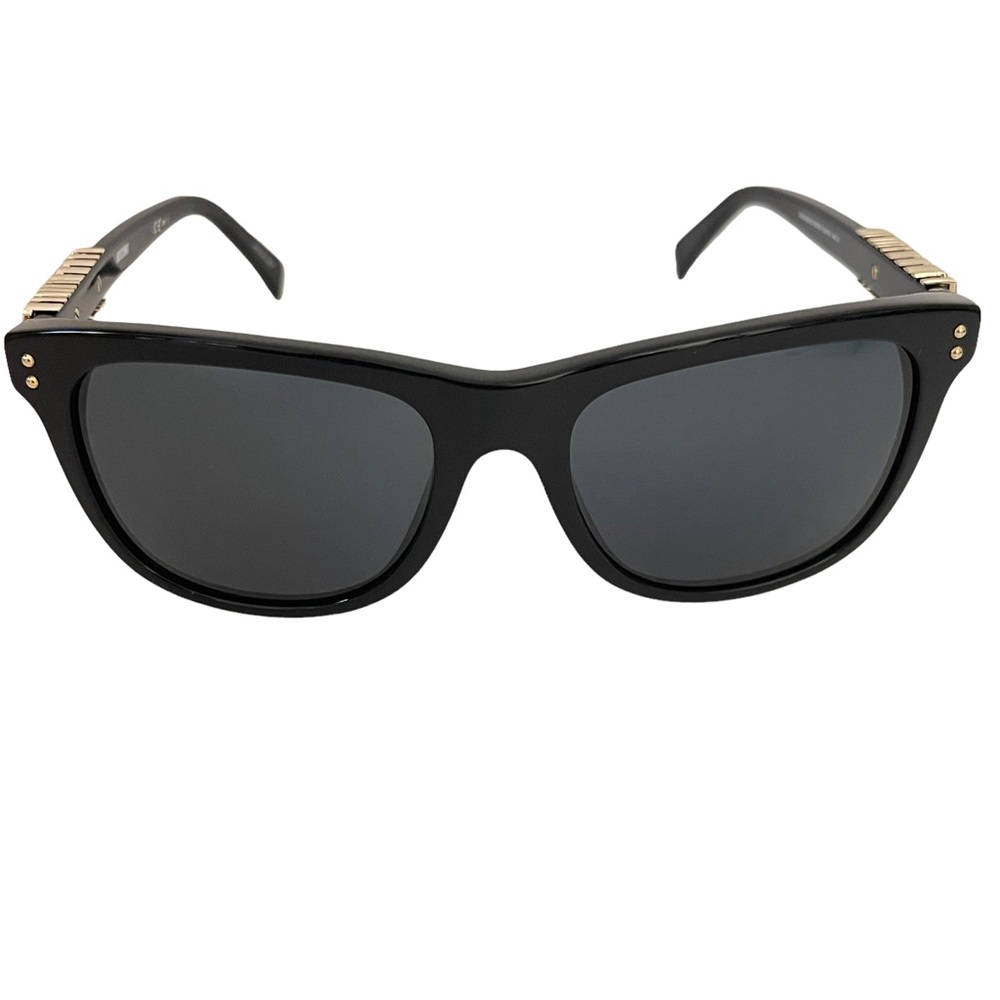 Moschino Black Sunglasses with Gold Logo Detail - Picture 2 of 5